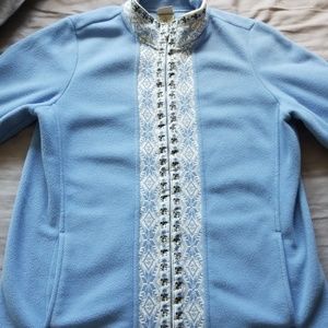 LL Bean Women's Zip Up Fleece EUC